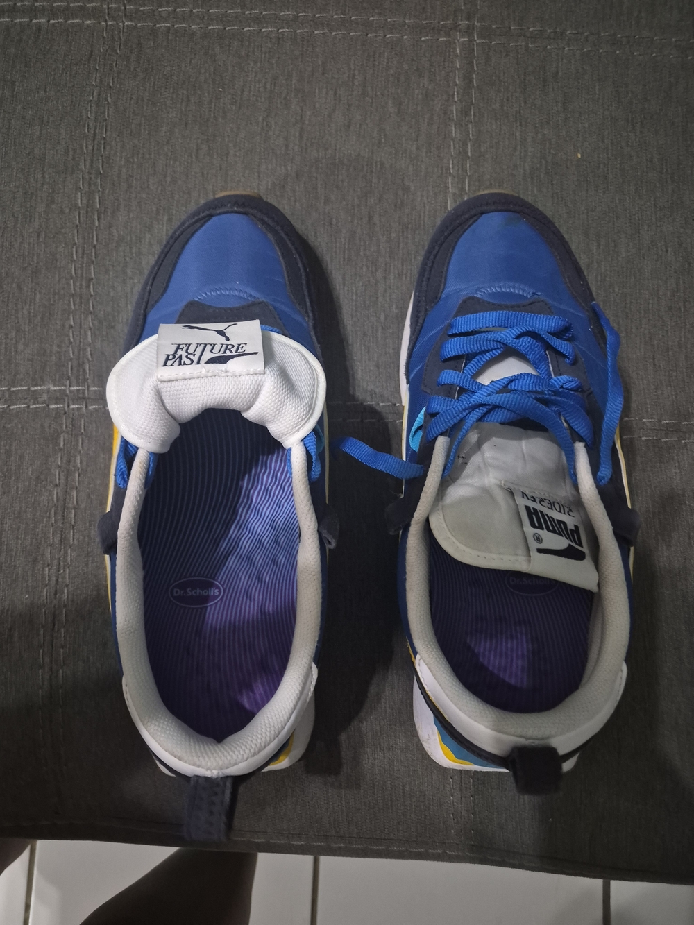 Puma Future Past Men’s Athletic Shoes - Blue/White/Yellow